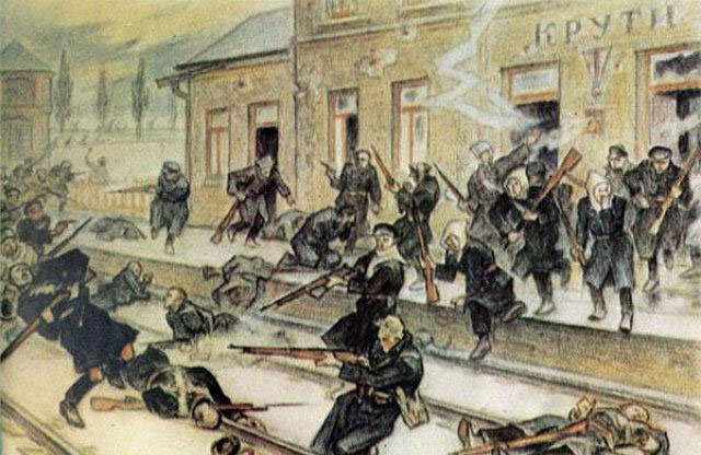 «Бій під Крутами» художника-баталіста Леоніда Перфецького