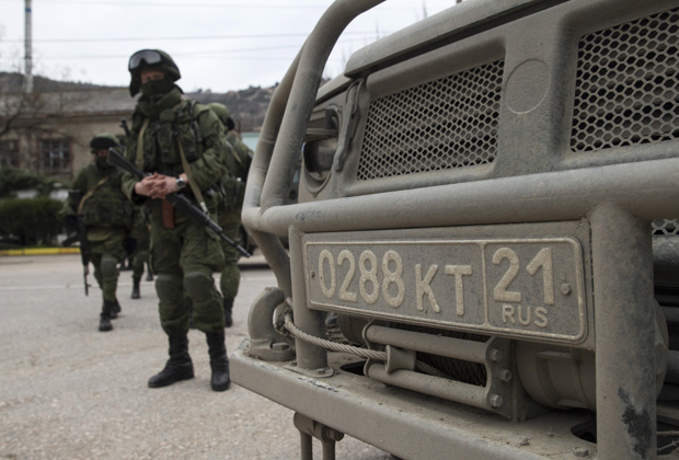 Зелені чоловічки в Криму невідомо якої армії… Зелені чоловічки в Криму невідомо якої армії…
