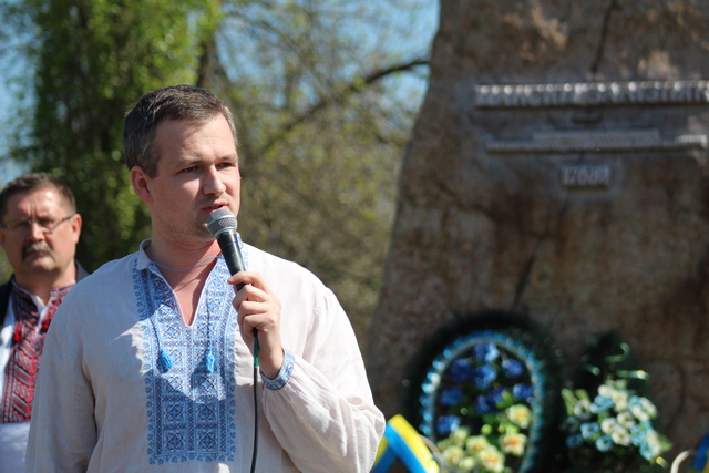 Юрій Левченко виступив на вшануваннях Героїв Холодного Яру