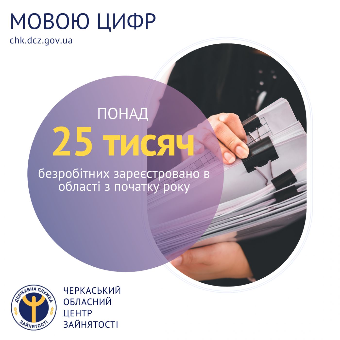 З початку року в області зареєстровано понад 25 тисяч безробітних