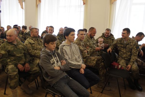 Черкаський підрозділ батальйону «Айдар» під час урочистостей