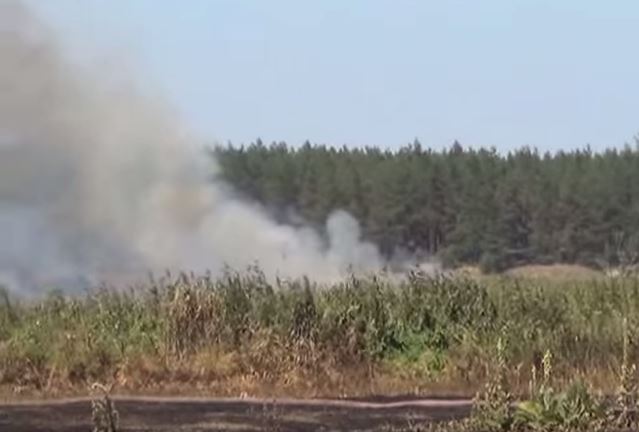Минулорічна пожежа на торфовищі