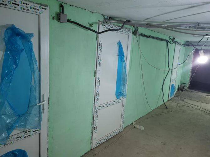 В розпалі роботи по підготовці укриття для вихованців Новодмитрівського ліцею