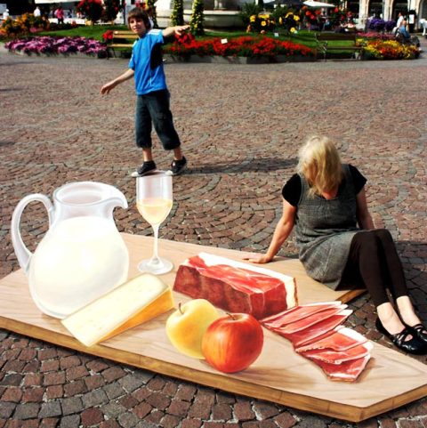 3D малюнок на площі в італійському місті Бользано (www.3d-street-art.com)