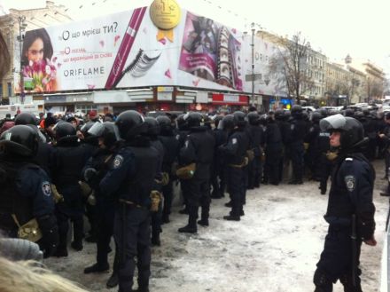 Бійці Внутрішніх військ на Хрещатику, фото з фейсбук-сторінки Сергія Томіленка